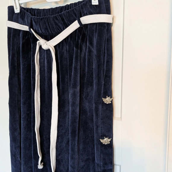Boys Lie XL Navy Oh Snap Velour Sweatpants - Piece of Reign - Hand-dyed - Angel - Picture 3 of 8